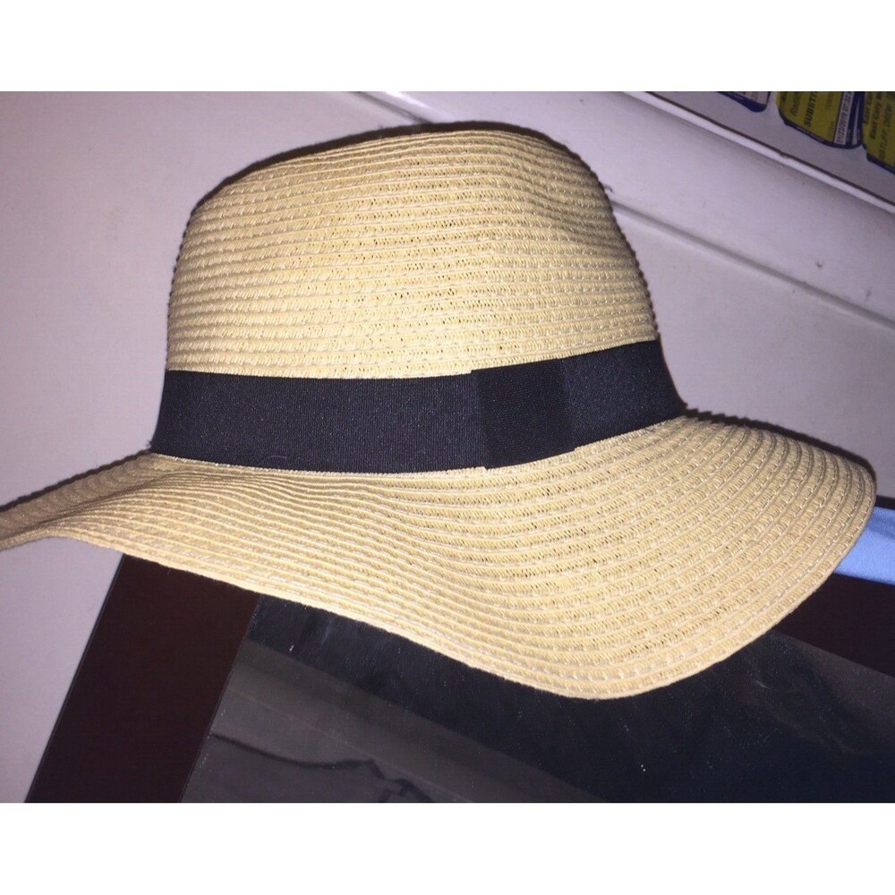 BOHO Straw SUN BUCKET HAT Crushable Wide Brim Summer WOMENS Resort Panama Cap
